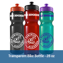 Transparent Bike Bottle - 28 oz